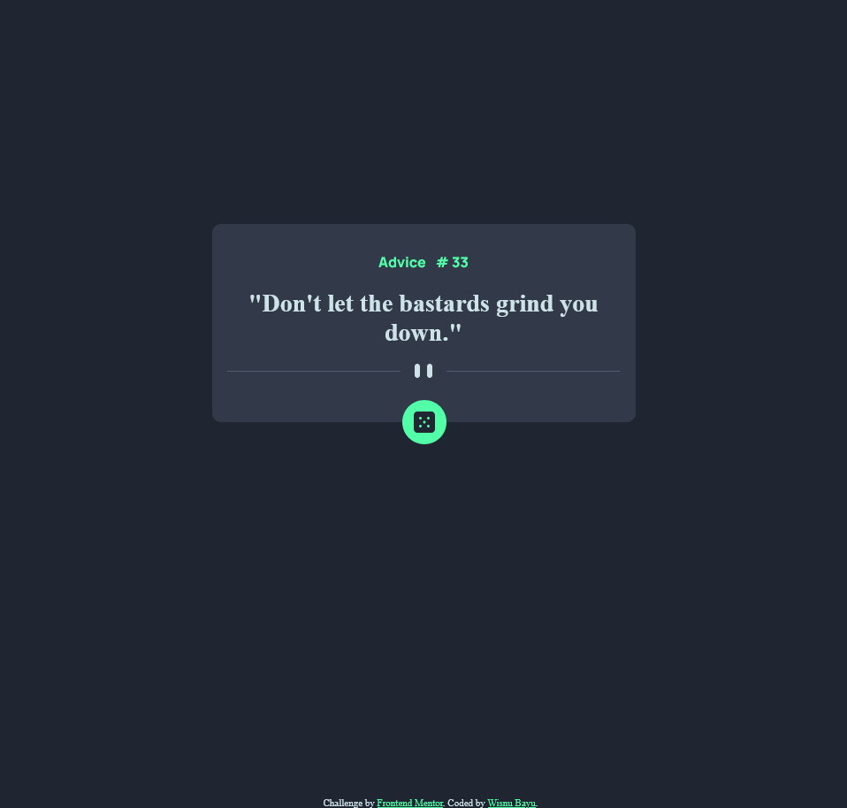 Advice Generator App